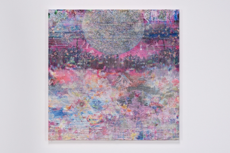 Serendipity (Phantasm), 2024, mixed media, 136.0 x 136.0 x 2.6 cm