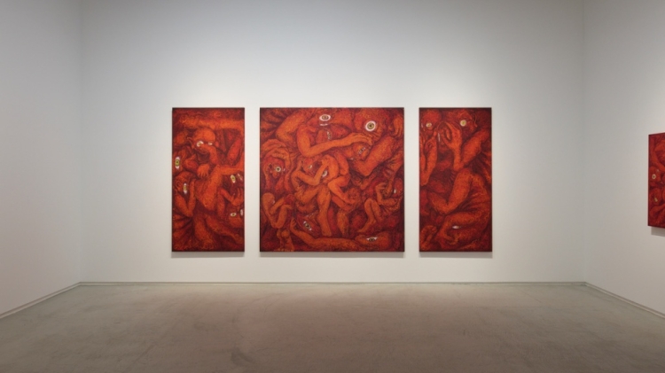 Installation view from "Beyond the Skin' at Tomio Koyama Gallery Tennoz, Tokyo, 2024 @Akari Yamashita, photo by Kenji Takahashi