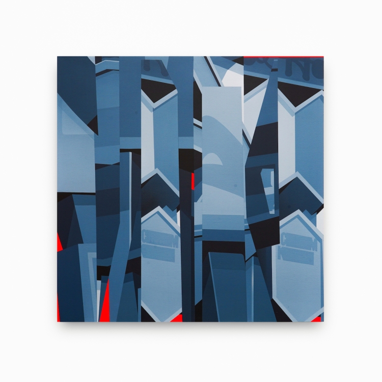 トラヴ  Terms and Conditions 2025 91.4 x 91.4 cm Acrylic on wood panel