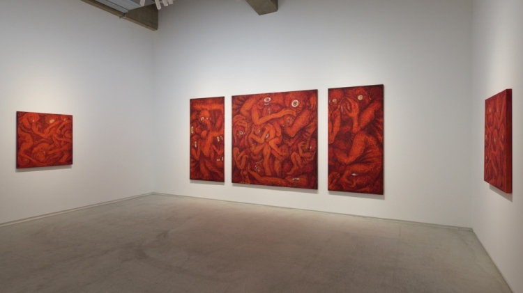 Installation view from "Beyond the Skin" at Tomio Koyama Gallery Tennoz, Tokyo, 2024 ©Akari Yamashita, photo by Kenji Takahashi