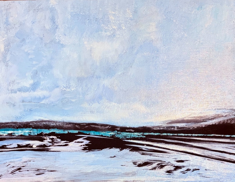 "Untitled", 油彩キャンバス, 45.5×53cm