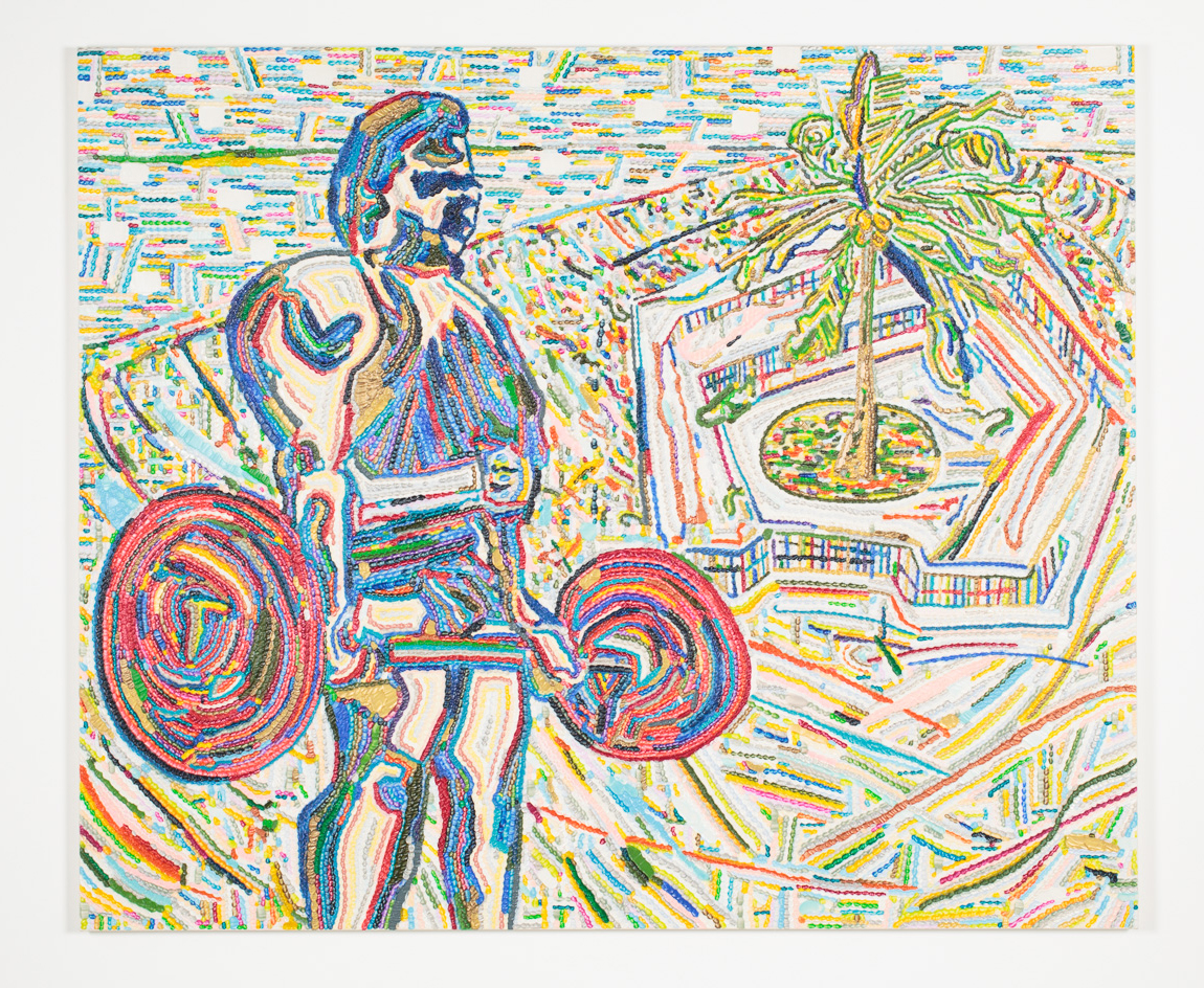 絵画 FOCUS 5 Neutral Palm Square — MARPH